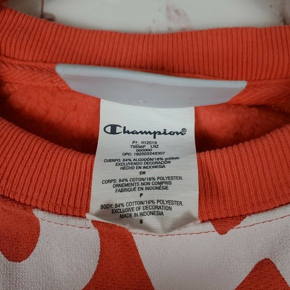 Champion Unisex S Reverse Weave All Over Print Short Sleeve Fleece Sweatshirt - Picture 10 of 12